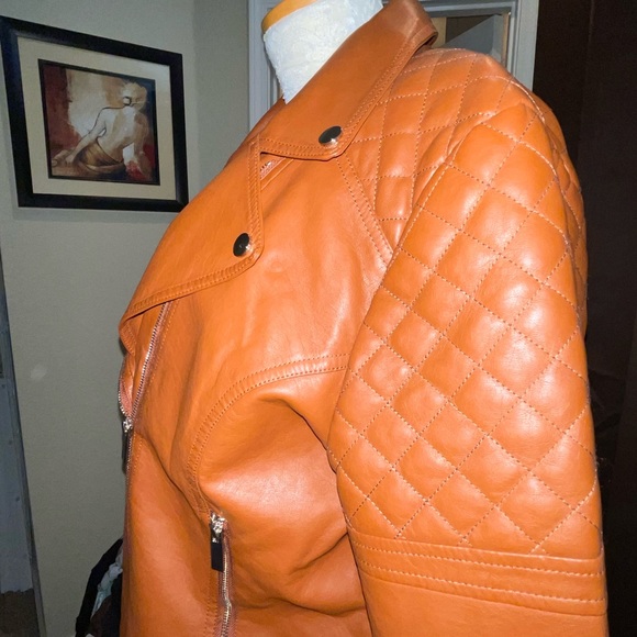NY Co Faux-Leather Jacket - Make offer - Picture 3 of 9